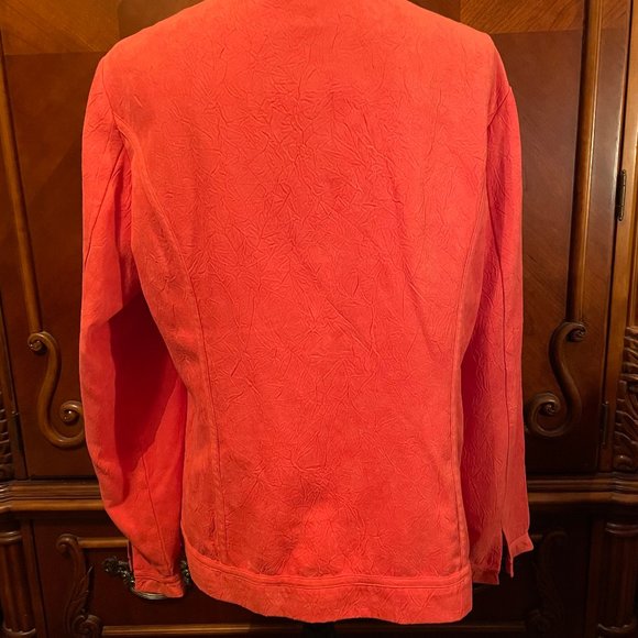 "Chico's" Textured Ruffled Jacket - Picture 5 of 6